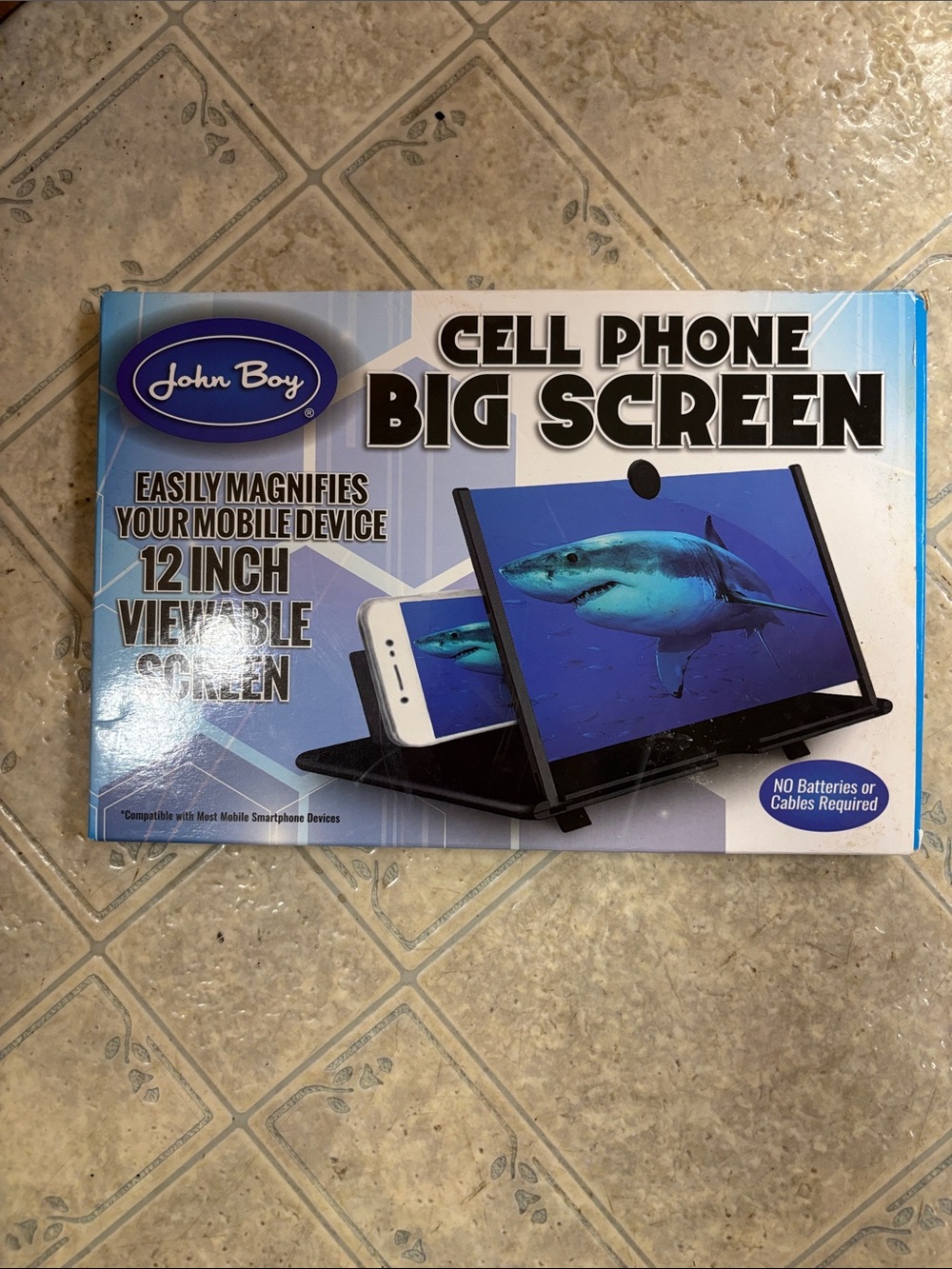 12" Blue Cell Phone Big Screen Magnifier